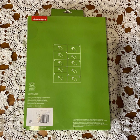 Nickelodeon 10 Days of Socks Set Rugrats SpongeBob Hey Arnold Shoe Size 4-10 - Picture 2 of 5